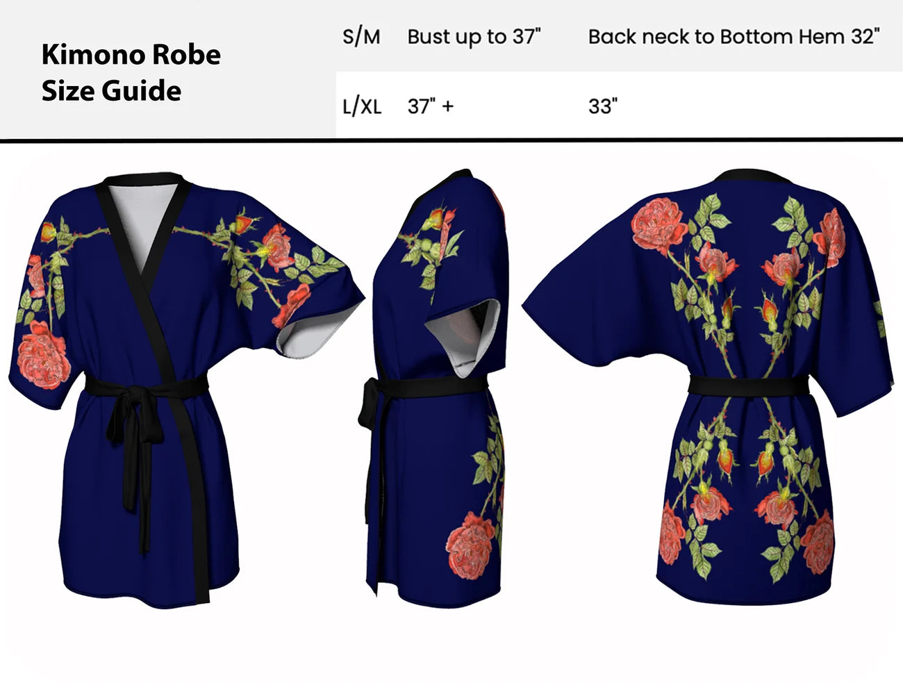 Rose Life Cycle Kimono